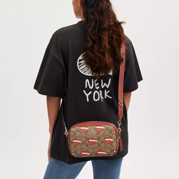 💋 Coach X Tom Wesselmann Jamie Camera Bag In Signature Canvas - Picture 2 of 13